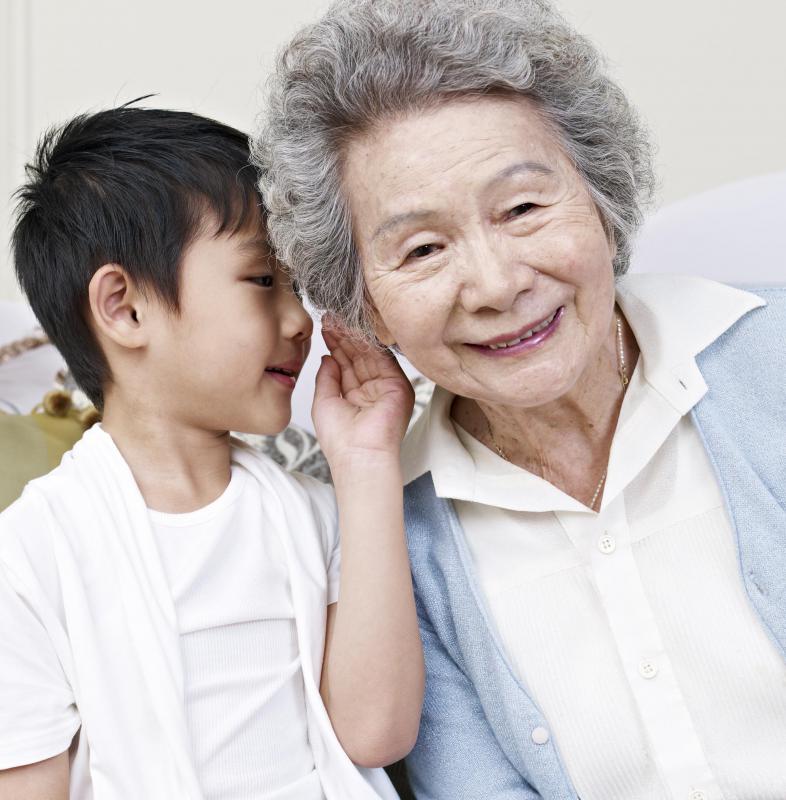 Some seniors require hearing aids to understand conversation, and may use a special phone that works in conjunction with these devices.