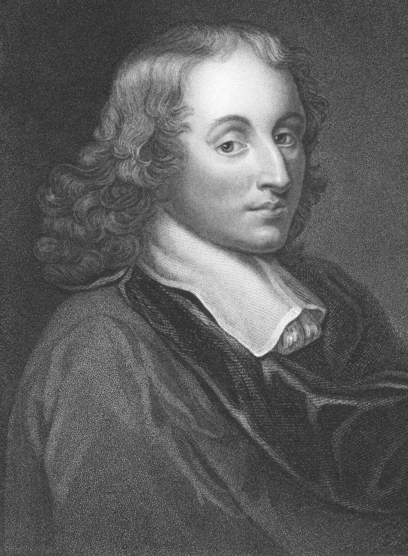 Blaise Pascal, inventor of a 17th century mechanical calculator.