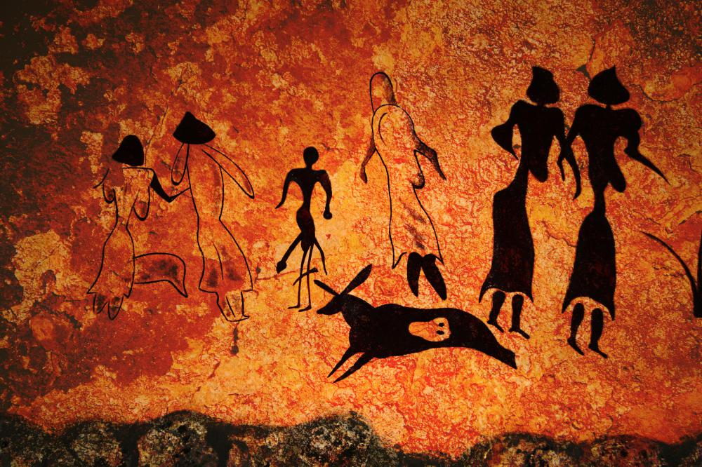 Cave paintings are an early example of visualization.