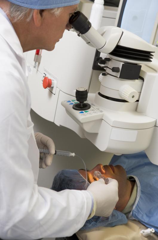Lasers can be used for corrective eye surgery.