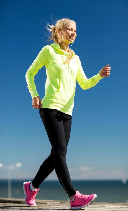 Audio podcasts can be enjoyed from media players while exercising.