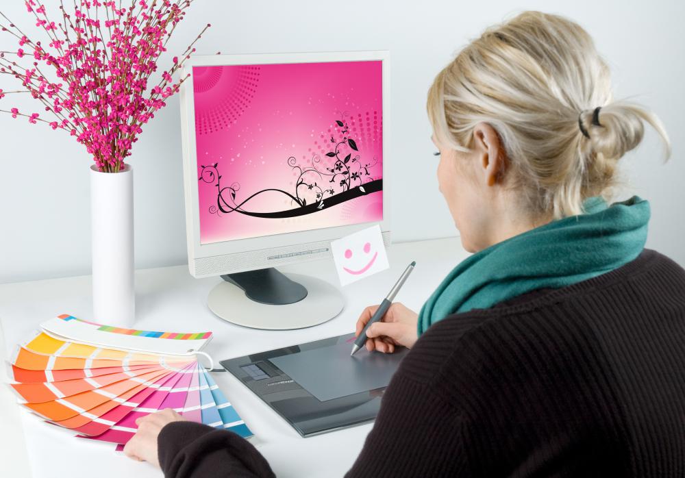 Graphic artists often use color pallets in their work.