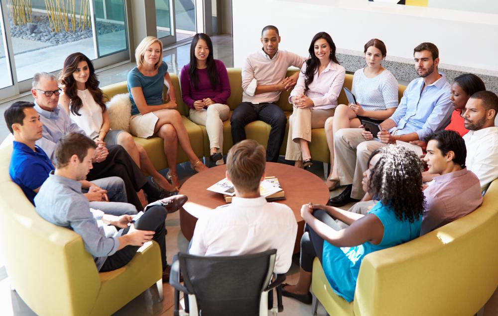 Corporate networking promotes collaboration on large client projects.