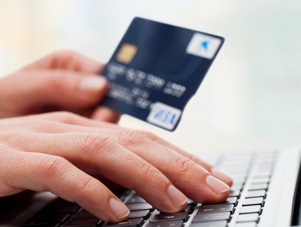 People shopping online for groceries use their credit or debit card.