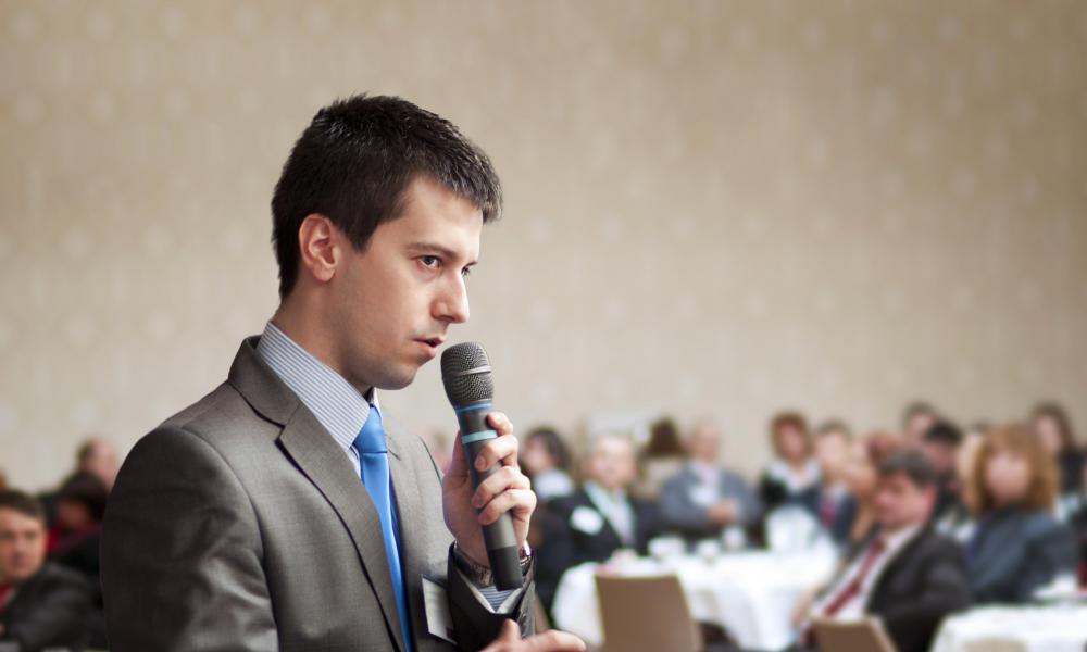 A cardioid microphone may be used as a vocal mic for a public address.
