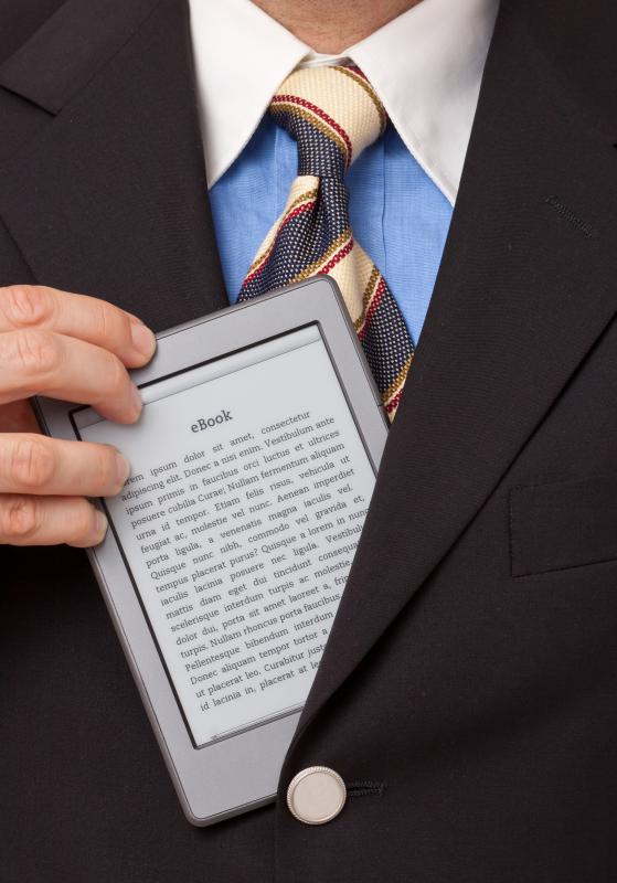 Electronic ink, or E Ink, usually refers to the type of display used in ebooks, such as the Kindle.