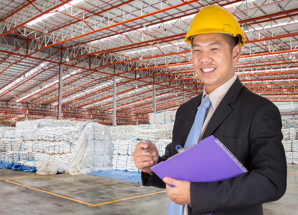 Supply chain management software may be used to organize a warehouse.