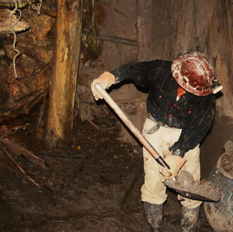 Miners may use headlamps to help them see in dimly lit conditions.