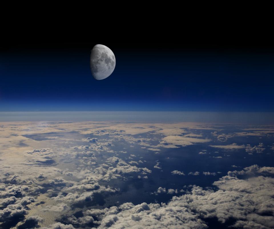The moon can only reflect light and does not emit light as the sun does.