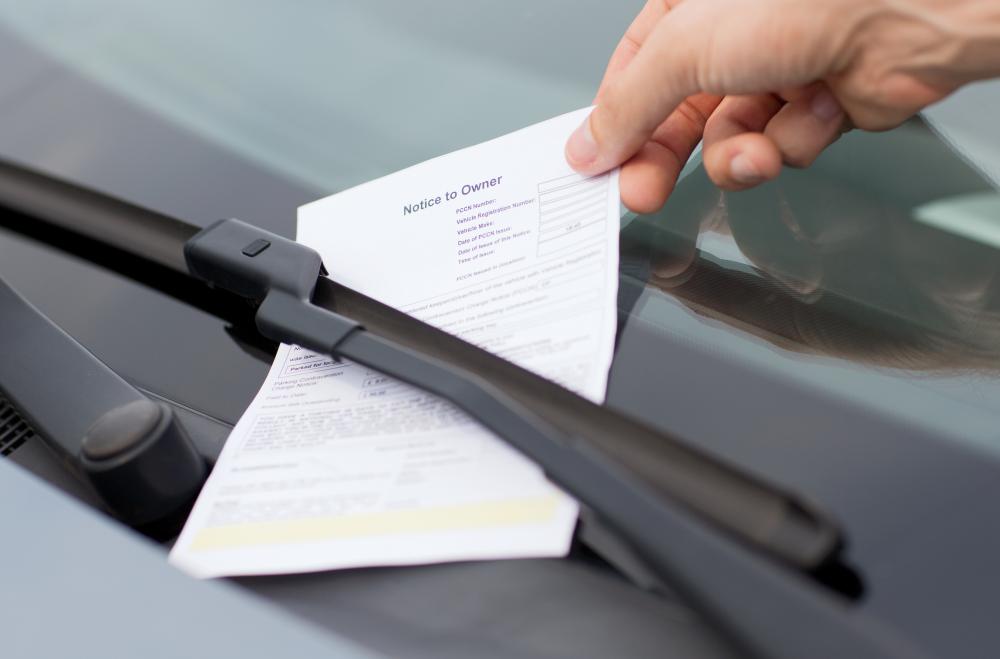 Staying past the time alloted on a meter can result in a parking ticket.