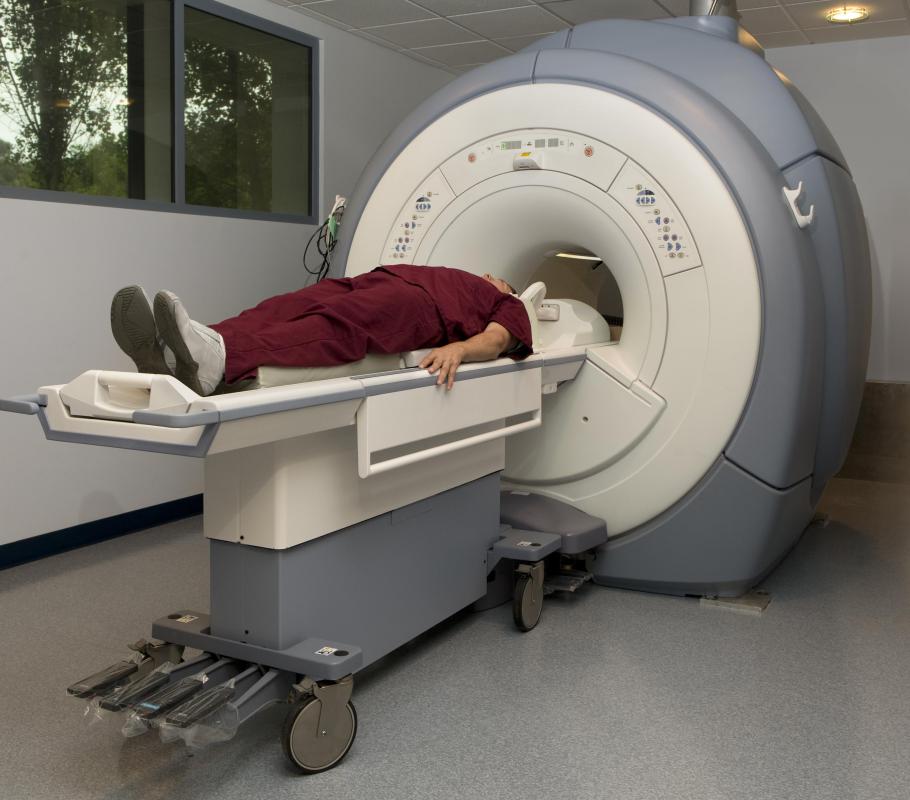 An explosive detection system works similarly to an MRI machine found in hospitals.
