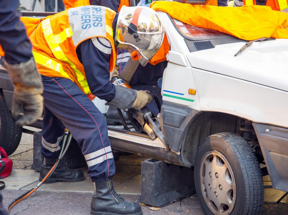 A fire pager may be used to notify specially trained rescuers that they are needed on the scene of an accident where extrication is required.