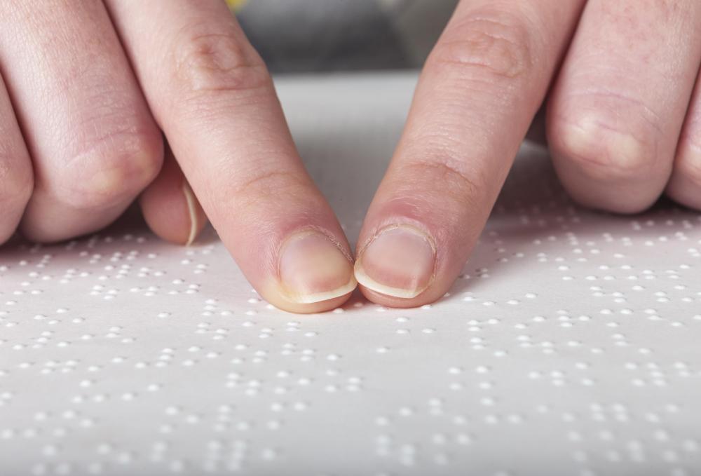 Some adaptive software can interpret braille text into a voice.