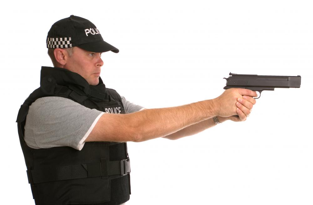 Police officers often wear bulletproof vests.