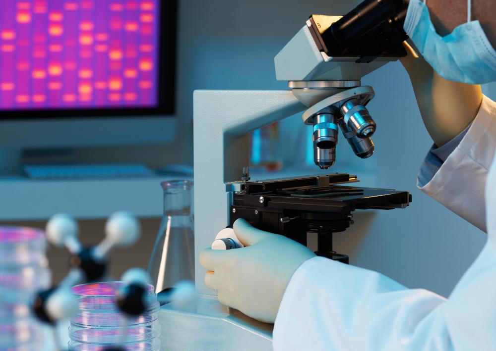 Optical microscopes, also called light microscopes, use glass lenses to magnify the view of objects.
