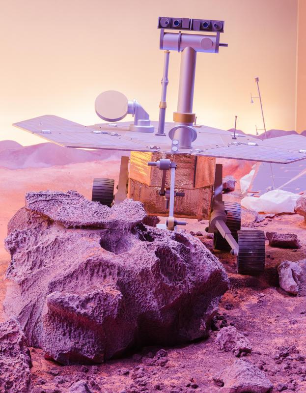 Robots are used in space exploration.