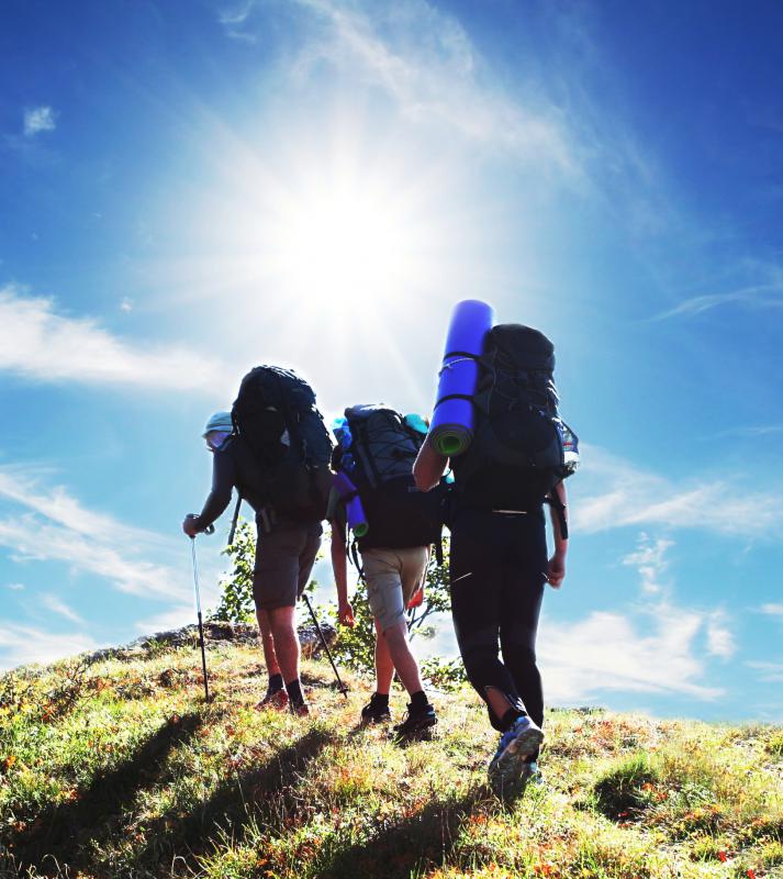 Hikers often use a liquid compass.