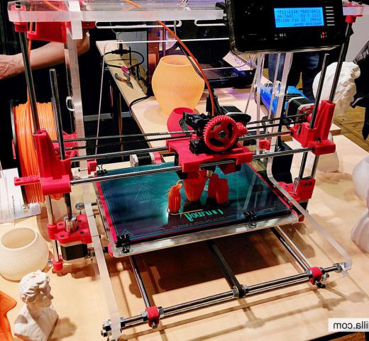 Many 3D printers make objects of various types of plastics, including high density polyethylene, acrylonitrile butadiene styrene and polylactic acid.