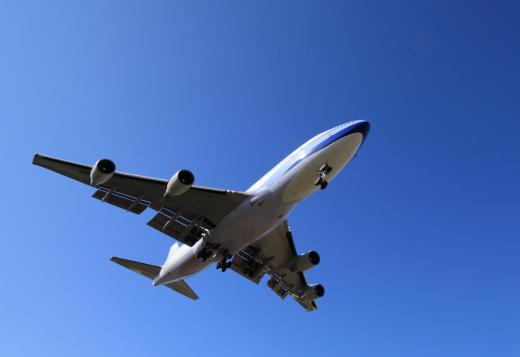 Flight trackers can be used to determine when a commercial flight is expected to arrive at its destination.