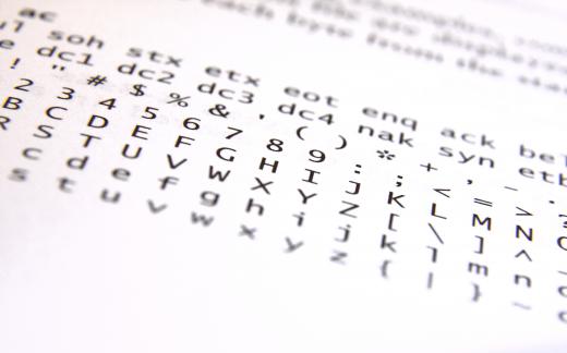 An example is binary representations of the American standard code for information interchange (ASCII), where each eight character string is able to represent any one of 256 different variations.