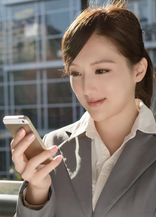 Smartphones are often equipped with voice recognition software.