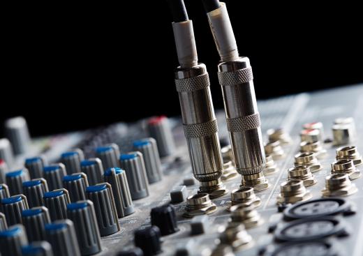 Most professional music equipment uses quarter-inch jacks to allow cables to be plugged in.