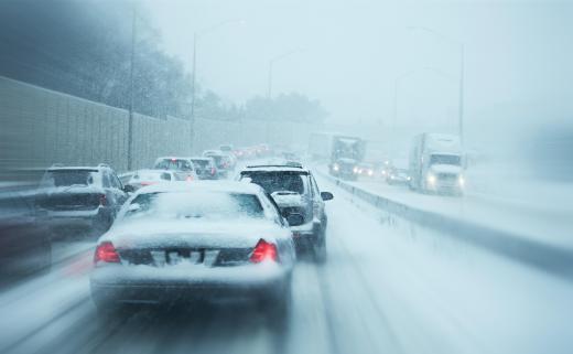 A cell phone alert can tell drivers that a blizzard is coming.