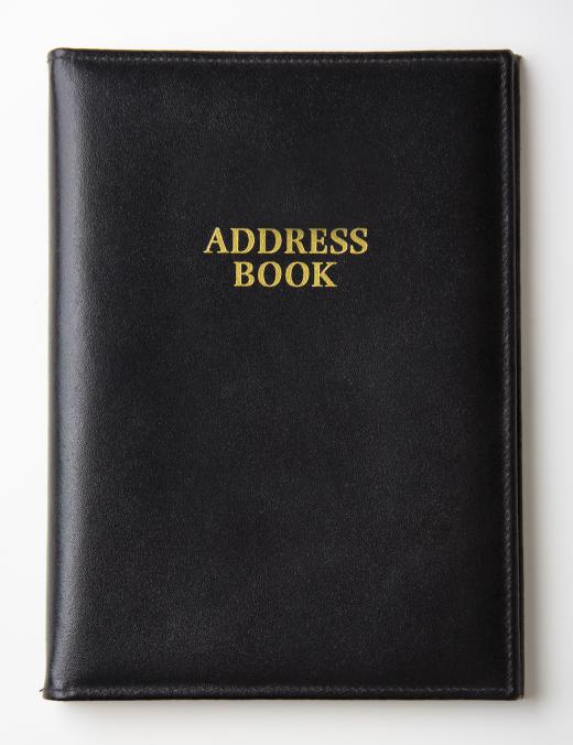 Information from a traditional address book may be imported into a personal digital assistant.