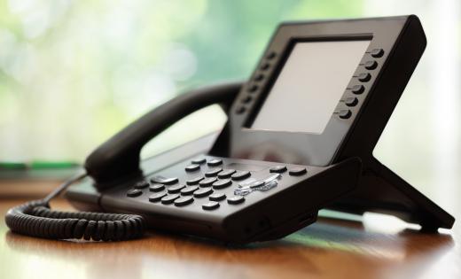 Teleconference phones are often used by businesses to conduct meetings.