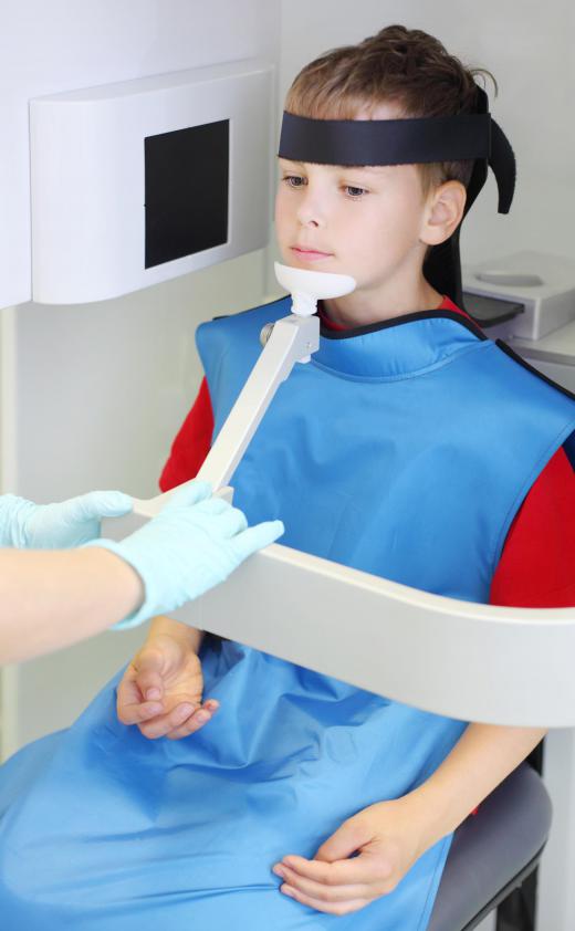 When receiving a traditional x-ray at a medical facility, people are usually given a lead apron to protect them from the radiation.