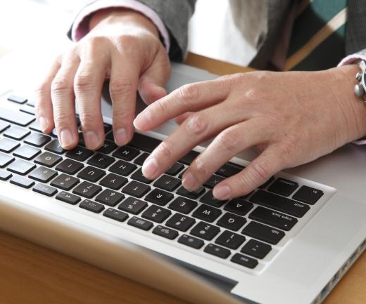 A QWERTY laptop keyboard.