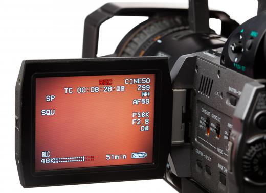 Camcorders are commonly used for audio-video recording.