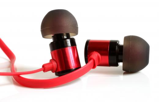 Most sound isolating earphones are earbuds that fit into the ear canal.