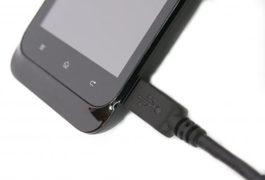 Cell phones typically use a USB charger.