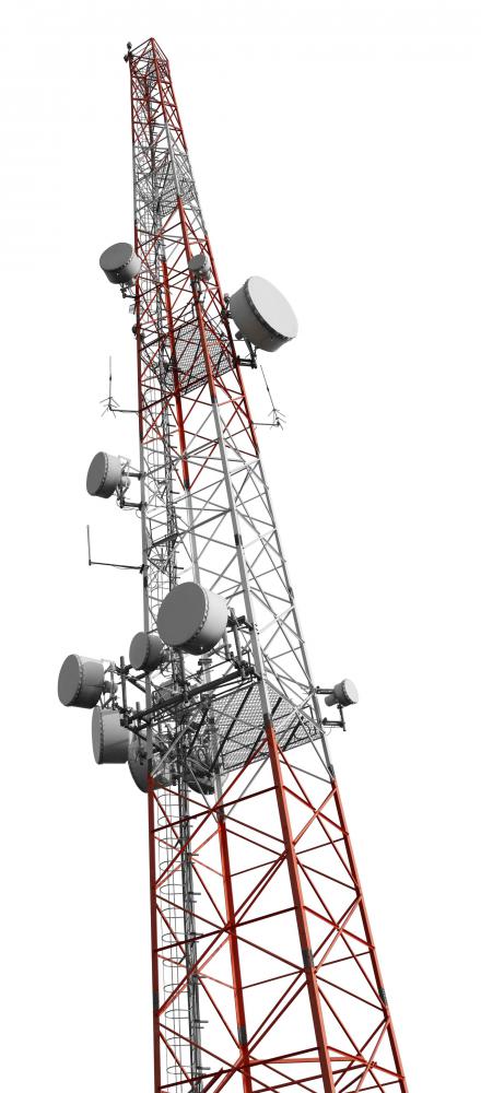 A cell phone tower produces an antenna radiation pattern.