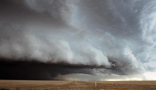 Fishing conditions are often best when a storm is approaching.