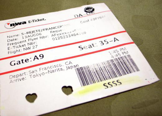 An e-ticket is an electronic ticket.