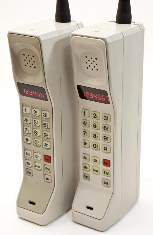 The cell phones that were in use during the late 1980s and into the early 1990s were nicknamed "bricks".