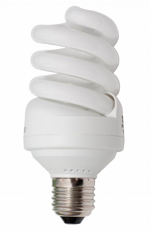 Energy efficient CFL lights are one form of environmentally friendly technology.