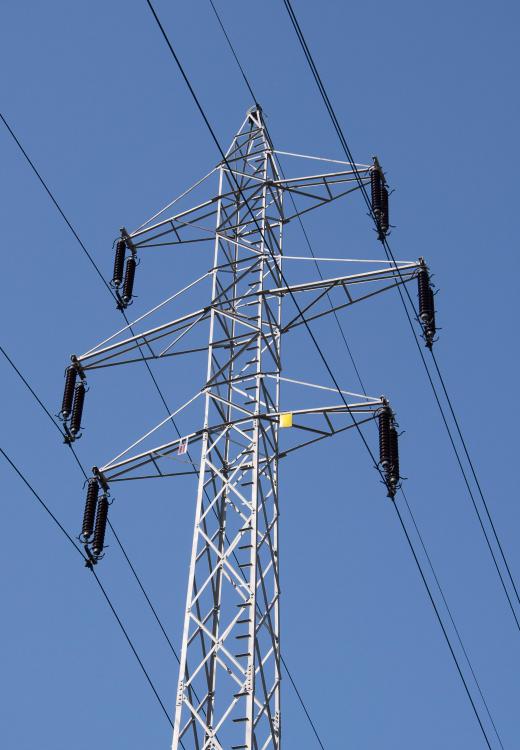 Power travels through the coils on electrical transformers.