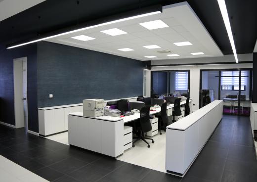 A temperature control system may be used in an office setting.