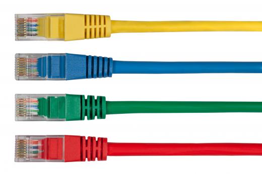 Cat5 cable for use with a network.