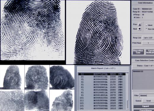 Fingerprint technology uses fingerprints to identify a person.