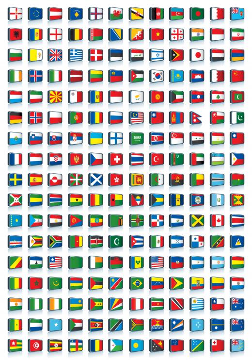 World flags.