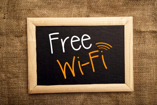 Some businesses offer free Wi-Fi as a perk to visiting customers.