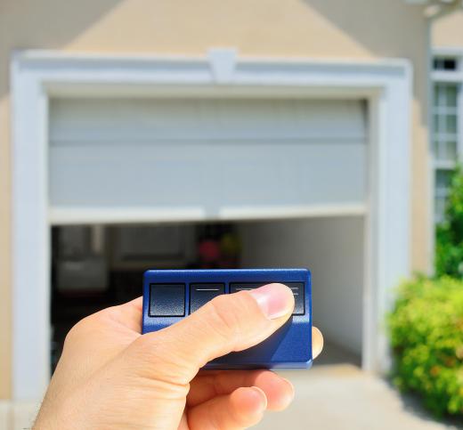 A motion sensor is commonly used for garage door openers.