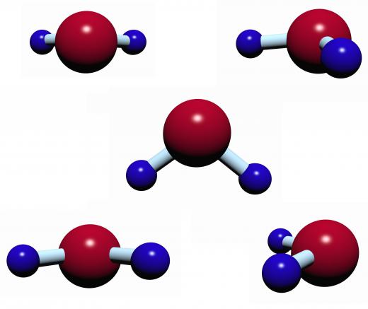 Microwaves excite water molecules to heat food.