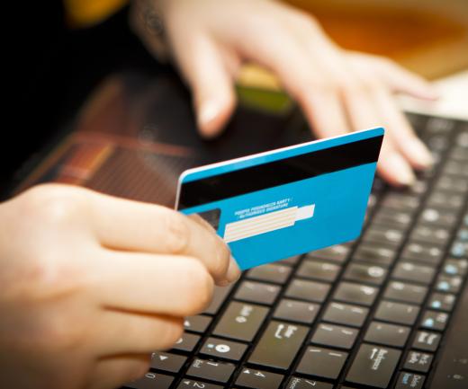 Credit card information can be stolen online if a computer isn't secure.