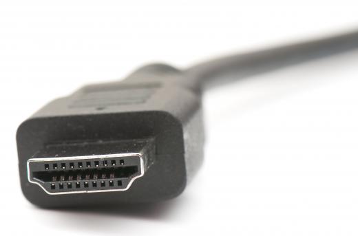 A HDMI® cable, which can be used with a graphics card.