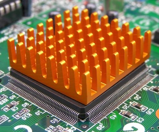 A heatsink is the part of a computer designed to move heat away from a computer's central processing unit.